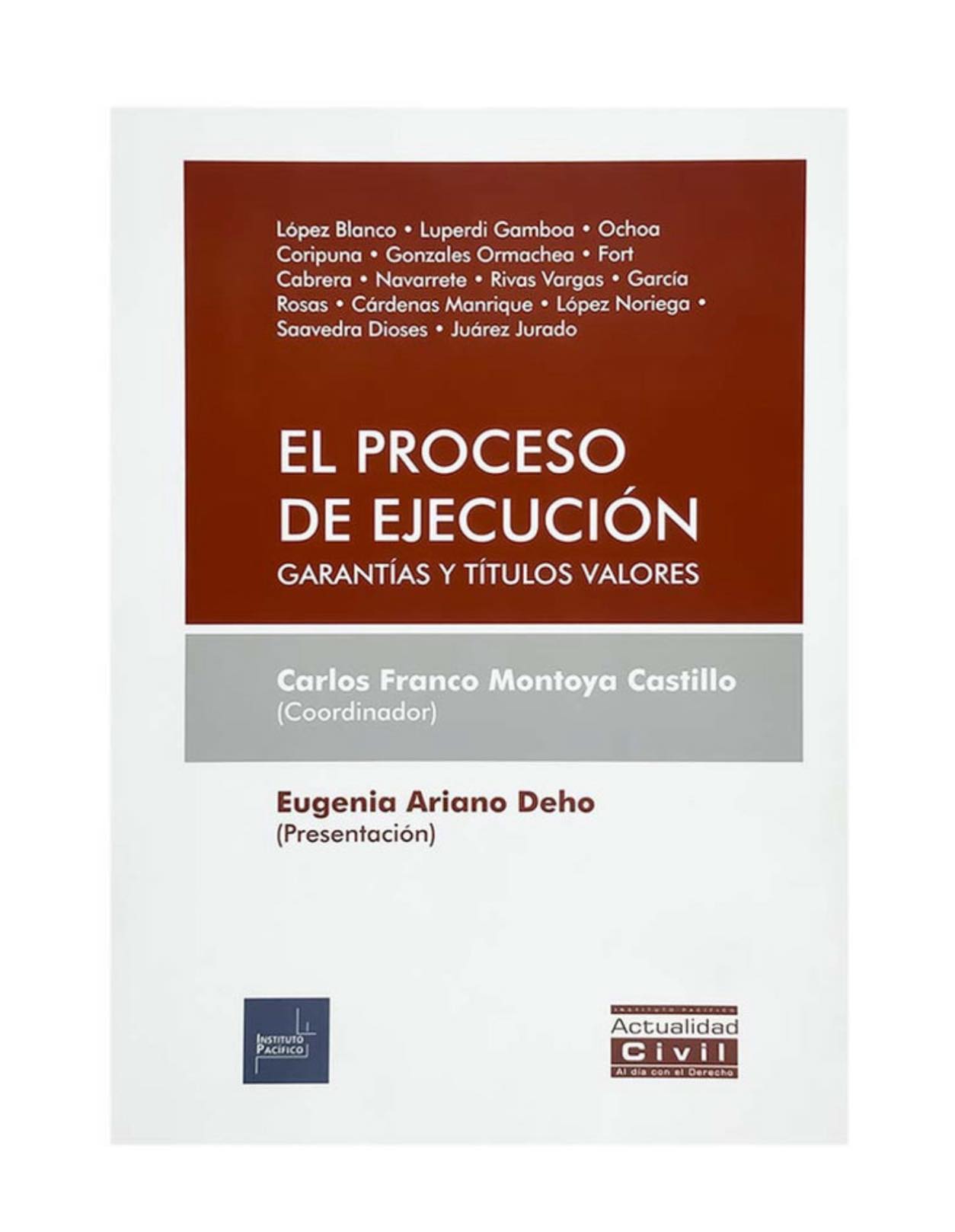 EL PROCESO DE EJECUCIÓN