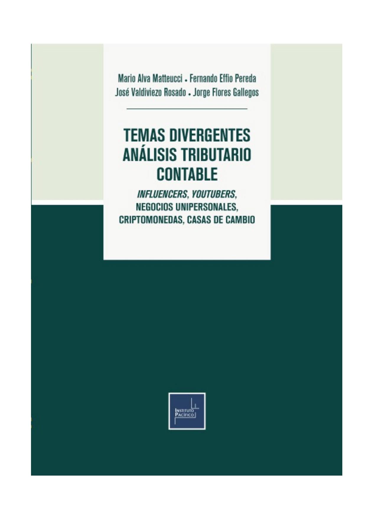 TEMAS DIVERGENTES ANÁLISIS TRIBUTARIO CONTABLE