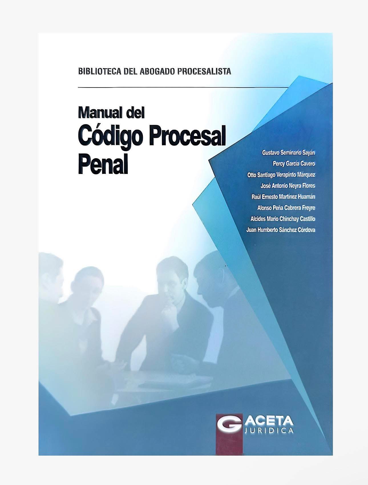 MANUAL DEL CÓDIGO PROCESAL PENAL