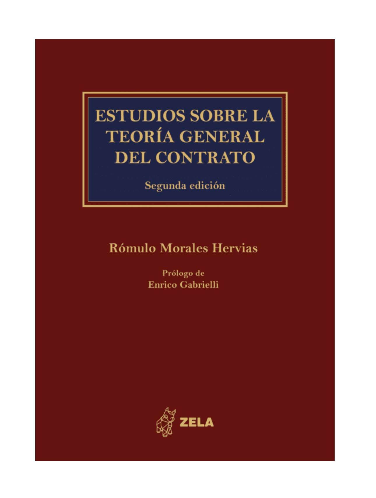 ESTUDIOS SOBRE LA TEORÍA GENERAL DEL CONTRATO