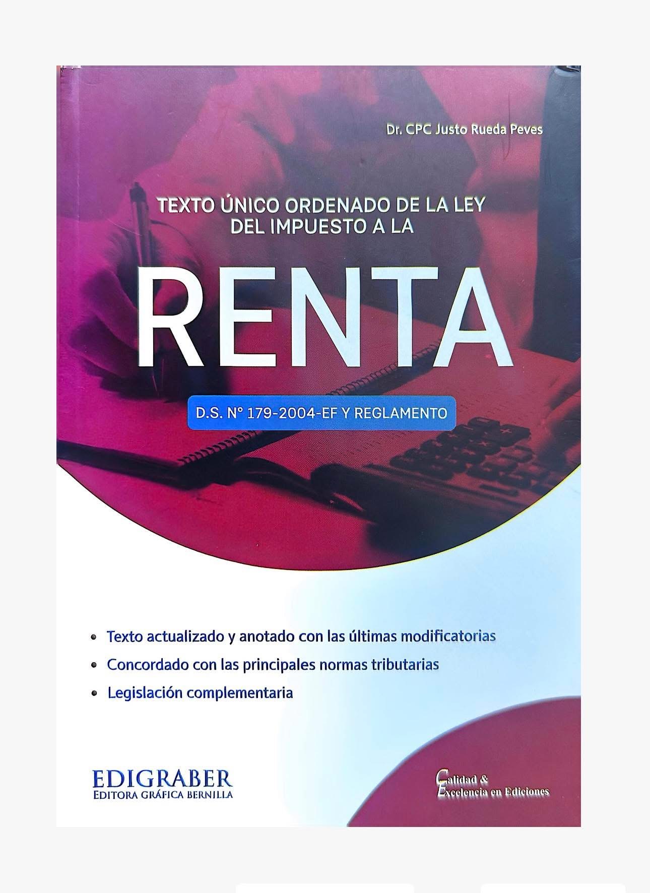 TEXTO ÚNICO ORDENADO DE LA LEY DEL IMPUESTO A LA RENTA